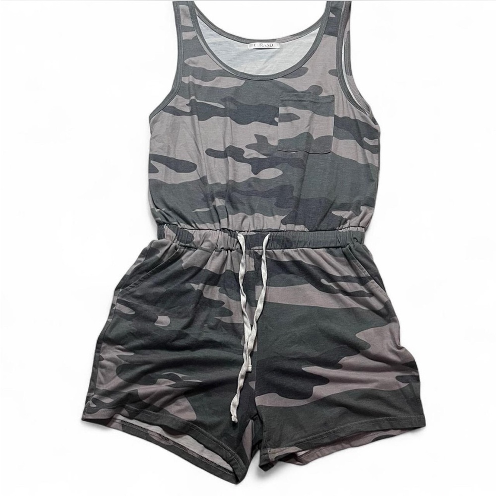 Womens Camouflage Tank and Shorts Set